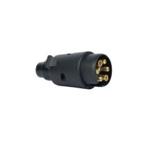 Tomada para reboque carretinha engate plástico macho 6pinos