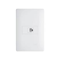 Tomada para Rede de Informática Fame Habitat RJ45 Cat6 8 Vias com Placa 4x2