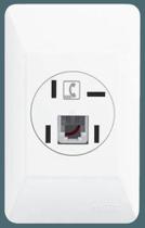 Tomada Para Telefone (padrao Telebras) Com Conector Rj11 - Fame