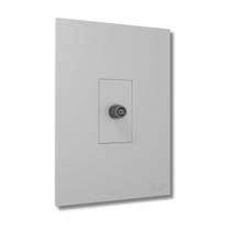 Tomada Para Tv Antena Coaxial 4x2 Cor Prata/Cinza/Grafite - B.lux Tomada Para Tv Antena Coaxial 4x2 Cor Prata/Cinza/Grafite - B.lux