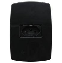 Tomada Parede 10A 2 Polo + Terra Perola Negra Radial 1804113 Tomada Parede 10A 2 Polo + Terra Perola Negra Radial 1804113