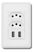 Tomada Parede Entradas Usb Carregador Universal Bivolt
