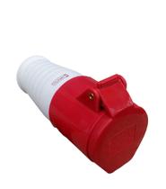 Tomada pendente/acoplamento 224 3P+T 6H 380VAC/32A Vermelho IP44