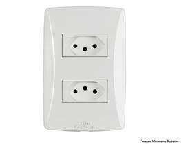 Tomada Petra 2 Tom 2P T Horiz C/Pl 10A 250V 39056 Tomada Petra 2 Tom 2P T Horiz C/Pl 10A 250V 39056