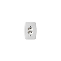 Tomada Pezzi Dupla C /placa Branca 40115