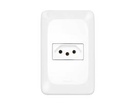 Tomada Pial Pop 2P T 10A 4X2 Lgx030 C/Placa Tomada Pial Pop 2P T 10A 4X2 Lgx030 C/Placa