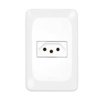 Tomada Pial Pop 2P + T 10A com Placa 4X2 - HDL Tomada Pial Pop 2P + T 10A com Placa 4X2 - HDL