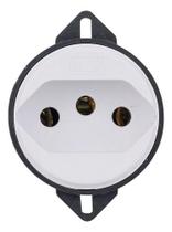 Tomada piso 2p t 20a 250v branca ref 9801-9 - blux Tomada piso 2p t 20a 250v branca ref 9801-9 - blux