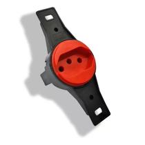 Tomada piso haste curta 2p+t 10a 250v vermelha ref 97756 - blux