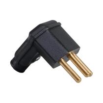 Tomada Plug Margirius PLD10 3 Pinos 10A Até 250V Preto