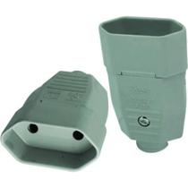 Tomada Plug Pino Fema Para Extensão 2P 10A/250V Tomada Plug Pino Fema Para Extensão 2P 10A/250V