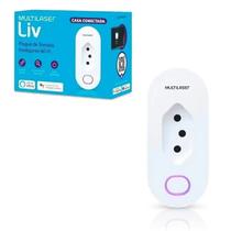 Tomada Plugue Inteligente Wi-Fi Multilaser Liv 16a SE231 Bivolt