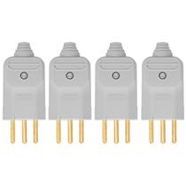 tomada plugue Margirius 2P+1T 10a prensa cabo kit 4 tomada plugue Margirius 2P+1T 10a prensa cabo kit 4