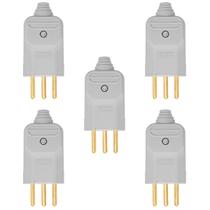 Tomada plugue Margirius 2P+1T 10a prensa cabo kit 5 Tomada plugue Margirius 2P+1T 10a prensa cabo kit 5