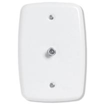 Tomada Pluzie Ideale para Antena TV/SAT com Placa 4x2 Branca Tomada Pluzie Ideale para Antena TV/SAT com Placa 4x2 Branca