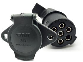 Tomada Reboque Carretinha E Carretas 7 Polos Macho E Fêmea