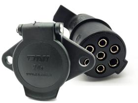 Tomada Reboque Carretinha E Carretas 7 Polos Macho E Fêmea