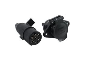 Tomada Reboque Cavalo Carreta 7 Polos Macho Fêmea Engate Completa