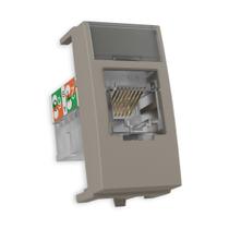 Tomada Rede Informática RJ45 Cat6 Argila Sleek MarGirius