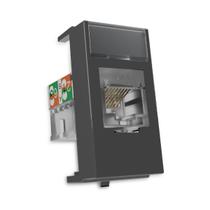 Tomada Rede Informática RJ45 Cat6 cor Grafite Infiniti MG