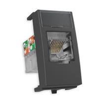 Tomada Rede Informática RJ45 Cat6 Grafite Sleek MarGirius