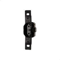 Tomada Retangular 2 Polos + Terra 10A Preta 9783-7 - Blux