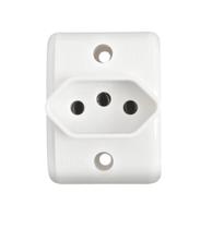 Tomada Retangular Pezzi Sobrepor Branca Tomada Retangular Pezzi Sobrepor Branca