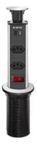 Tomada Retrátil Para Móveis USB Tipo-c 2 Tomadas Cinza B-Max Tomada Retrátil Para Móveis USB Tipo-c 2 Tomadas Cinza B-Max