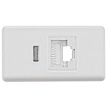 Tomada Rj 45 Cat 6 Branca 57115056 - Tramontina eletrik