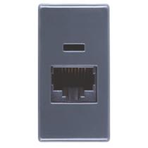 Tomada Rj 45 Cat6 Garfite - 57215-056 - Tramontina Tomada Rj 45 Cat6 Garfite Tramontina 57215-056