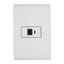 Tomada rj11 2x4 bc liz tramontina en Tomada rj11 2x4 bc liz tramontina en