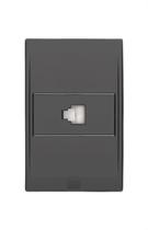 Tomada Rj11 4 Fios Refinatto Preto Tomada Rj11 4 Fios Refinatto Preto