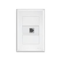 Tomada RJ11 para telefone com placa 4x2 Fame Evidence