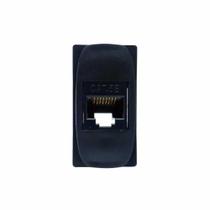 Tomada RJ45 Módulo Cat 5E Gracia Black Maxx Preto Alumbra