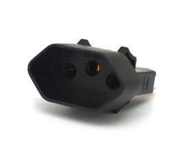 Tomada sem Rabicho Preto 2P+T 20A/250V TPA1-3 E3F - Margirus Tomada sem Rabicho Preto 2P+T 20A/250V TPA1-3 E3F - Margirus