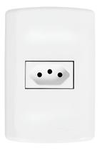 Tomada Simple 10a Modular Branca 4x2 Pluzie Tomada Simple 10a Modular Branca 4x2 Pluzie