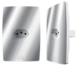 Tomada Simples 10A Diamond Espelho 4x2 Acrilico Sv