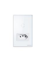 Tomada Simples 10a Smart Wi-fi Branca