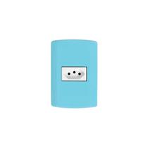 Tomada simples 20A azul Pluzie modular Tomada simples 20A azul Pluzie modular