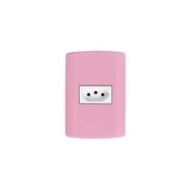 Tomada simples 20A rosa Pluzie modular Tomada simples 20A rosa Pluzie modular