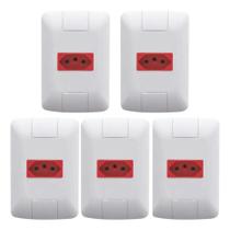 Tomada Simples 20A Tramontina Aria Vermelha 20 Amperes 5 Uni