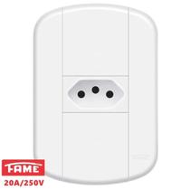 Tomada simples 2P1T 20A Blanc+