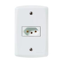 Tomada Simples 4x2 2p+t Nbr 20a 250v 57145/013 Branca Tramontina Tomada Simples 4x2 2p+t Nbr 20a 250v 57145/013 Branca Tramontina