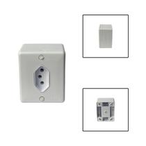 Tomada Simples Sobrepor 3 Pinos 20A 250V Branco Tomada Simples Sobrepor 3 Pinos 20A 250V Branco