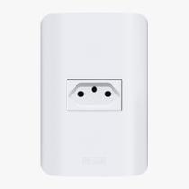 Tomada simples sp+t 10a 250v linha canoa -romazi 1613