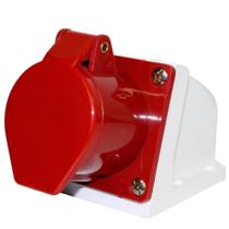 Tomada sobrepor 16A 380/400V 3P+T vermelha Tomada sobrepor 16A 380/400V 3P+T vermelha