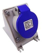 Tomada Sobrepor 3p+t 16a 220v 9h Azul - N-4009 Steck Tomada Sobrepor 3p+t 16a 220v 9h Azul - N-4009 Steck