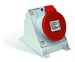 Tomada Sobrepor 3p+t 16a 380v 6h Vermelha - N-4006 Steck Tomada Sobrepor 3p+t 16a 380v 6h Vermelha - N-4006 Steck