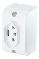 Tomada Sobrepor Fame Quadrada 20A 3 Pinos Branco Tomada Sobrepor Fame Quadrada 20A 3 Pinos Branco