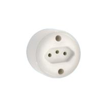 Tomada Sobrepor Fame Redonda 20A 3 Pinos Cinza Tomada Sobrepor Fame Redonda 20A 3 Pinos Cinza